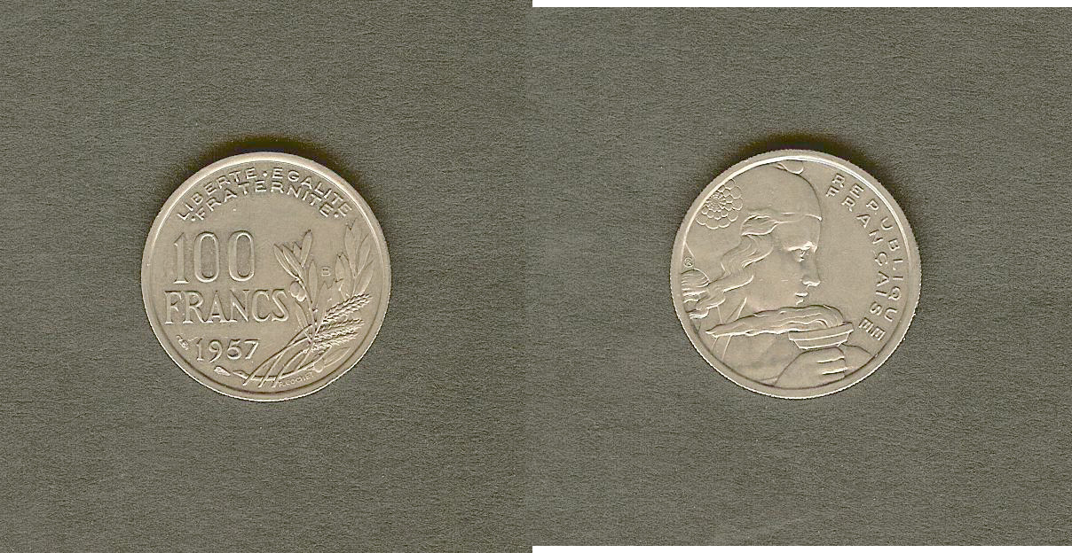 100 francs Cochet 1957 Beaumont-le-Roger SUP- à SUP